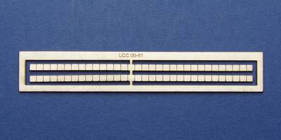 LCC 00-81 OO gauge overbridge parapet top brick strip